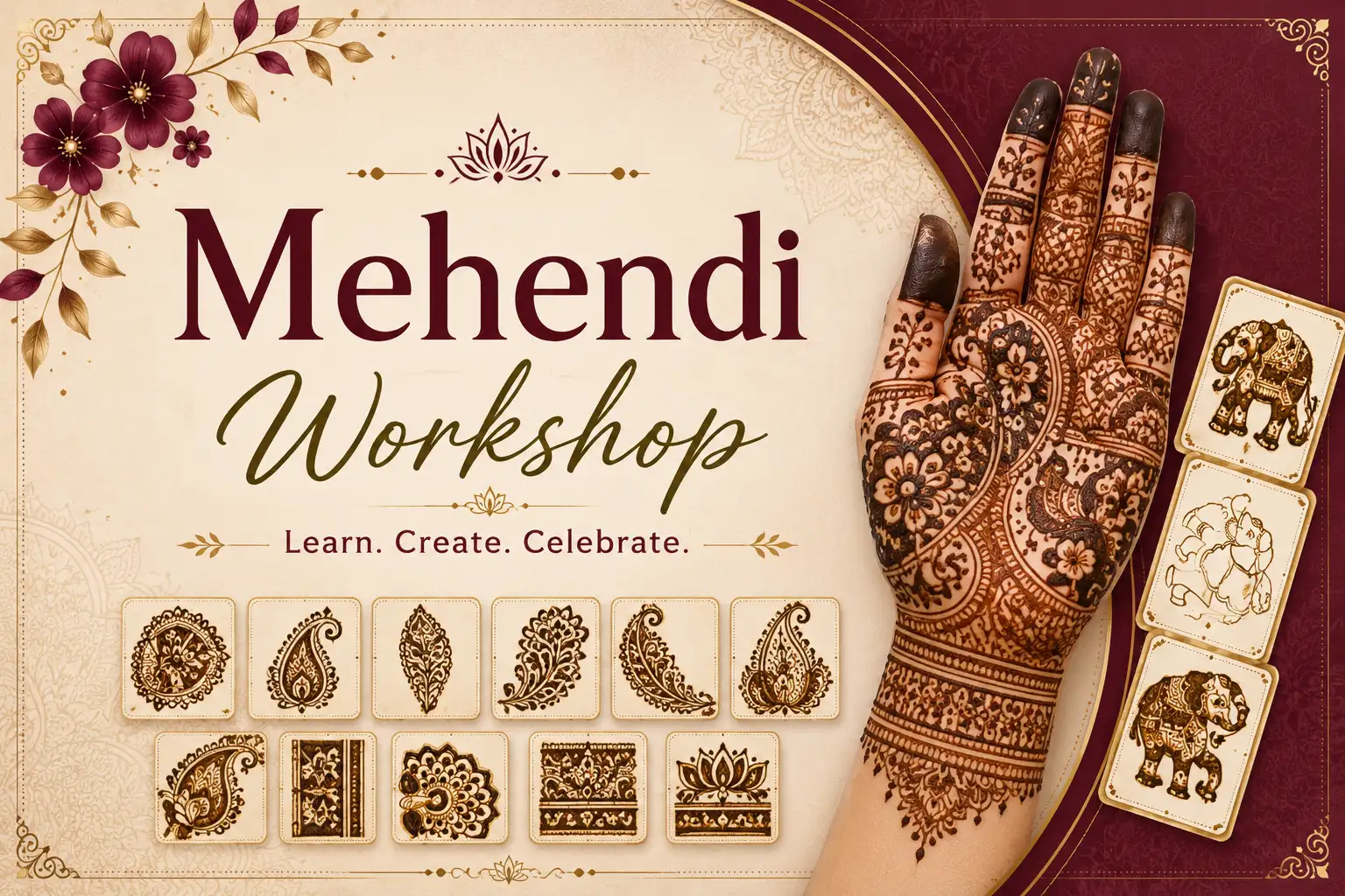 Mehendi Workshop | Raja Rani Academy